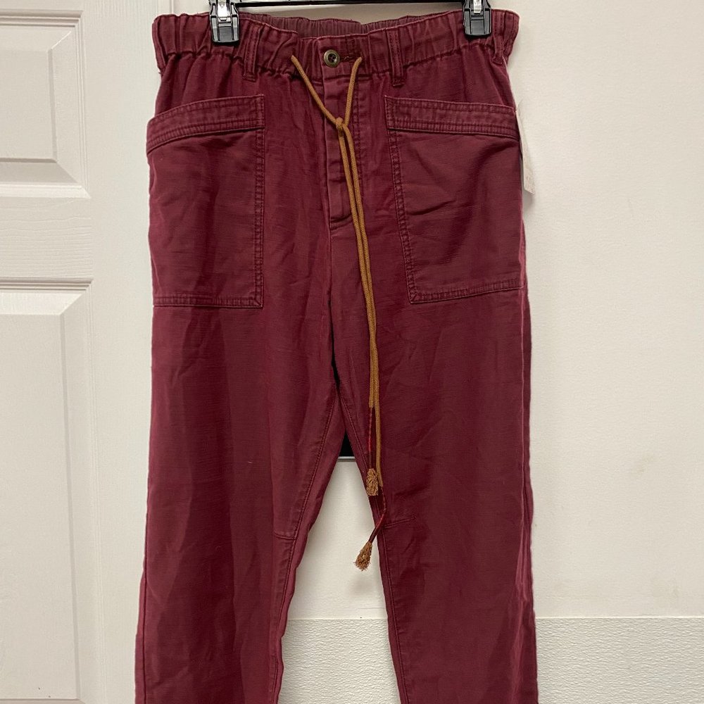 Free People Jogger Style Pomegranite Pants